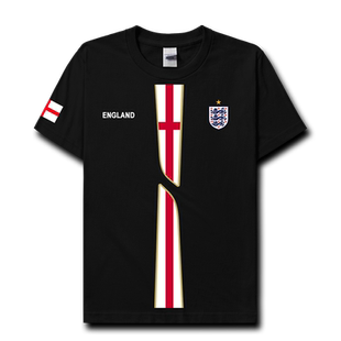 英格兰England纯棉短袖T恤男女足球国家队运动训练服装夏设 无界