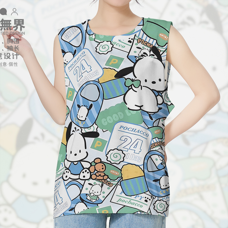 日系趣味帕恰的小狗可爱搞怪背心