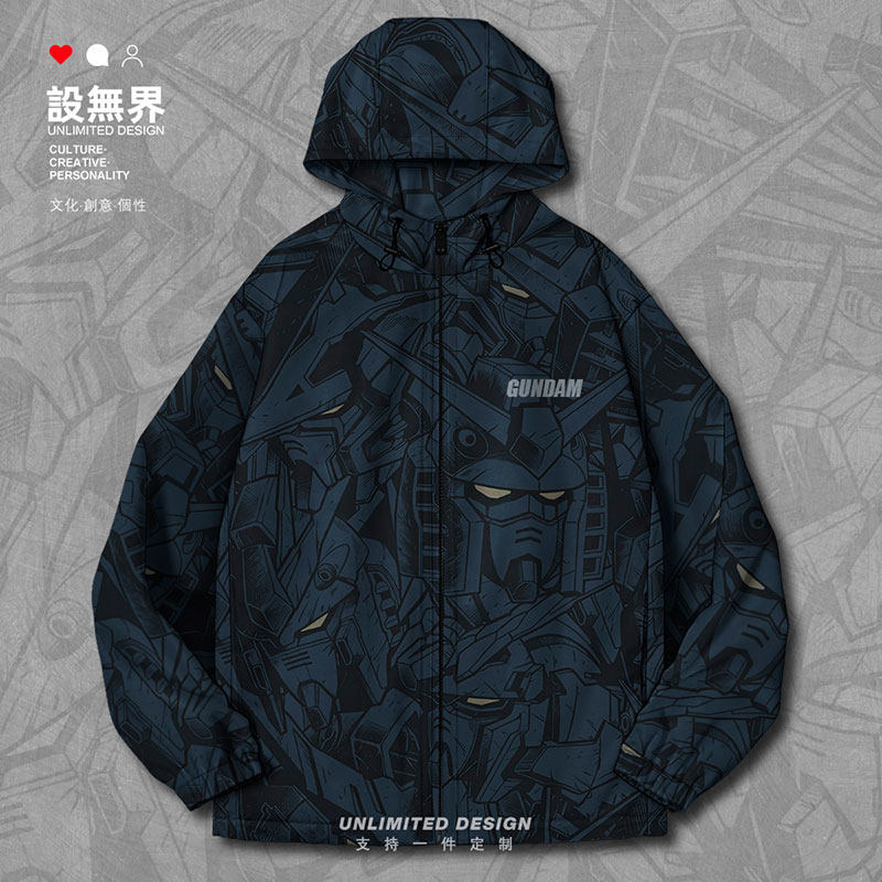 高达头像线条机动战士敢达动棉服