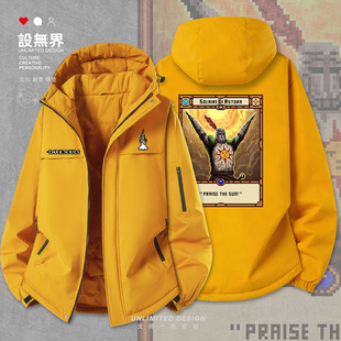 黑暗之魂太阳骑士赞美太阳加厚棉服男女游戏周边棉衣外套设 无界