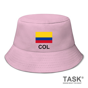 无界 国家哥伦比亚Colombia帽子太阳帽渔夫帽男女防晒帽钓鱼帽设