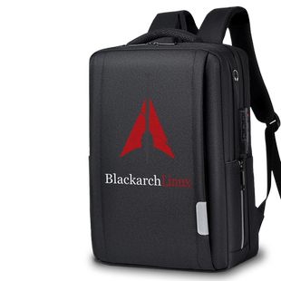 程序员BlackArch Linux开源软件双肩包男士电脑包行李背包设 无界
