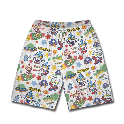 卡通动漫奥特曼银河家族运动短裤