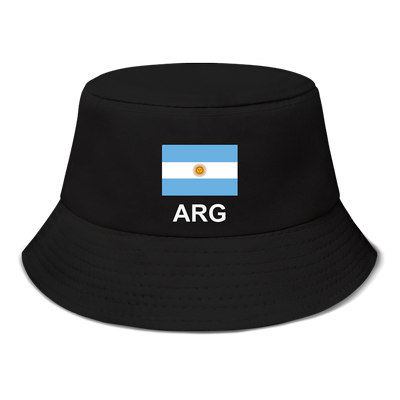 阿根廷Argentina足球国家帽子渔夫帽男女旅游防晒帽钓鱼帽设 无界