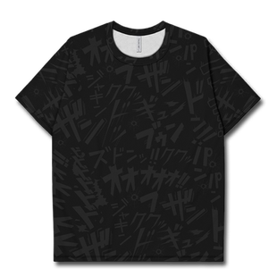 日漫日文拟声词漫画砰砰子弹速干T恤男女日系风格体恤夏季设 无界