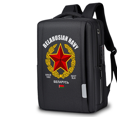 白俄罗斯Belarus海军国家双肩包男士电脑包行李定制背包女设 无界