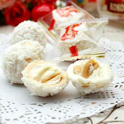 包邮 越南排糖 如香惠香排糖 椰子/榴莲味排糖 椰蓉酥球喜糖450克