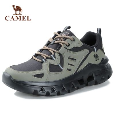 骆驼春户外厚底透气运动休闲鞋