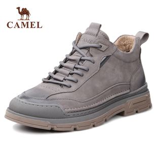 骆驼男鞋2023年秋季新款潮流百搭户外潮鞋中邦工装靴户外休闲板鞋