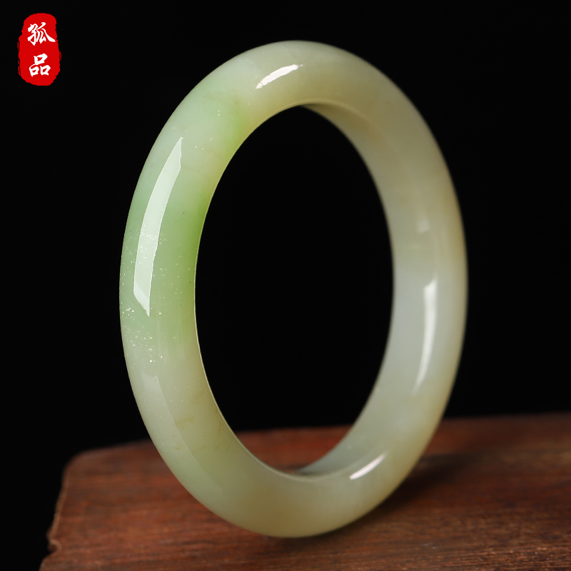翠青和田玉手镯玉石饰品镯子