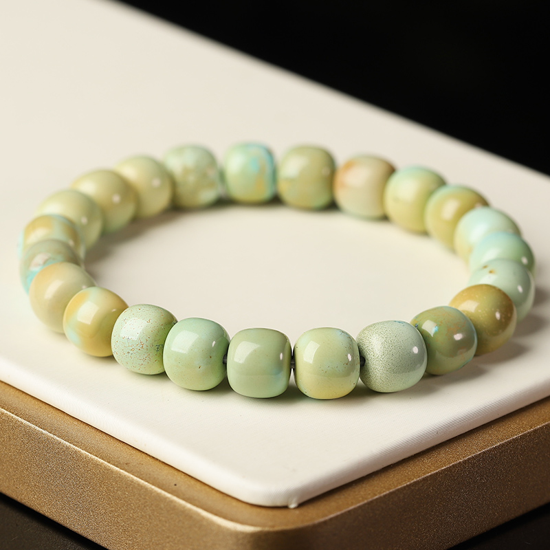 多彩高瓷绿松石老型珠手链
