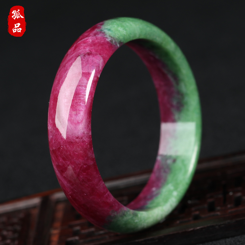 收藏级高瓷红绿宝手镯
