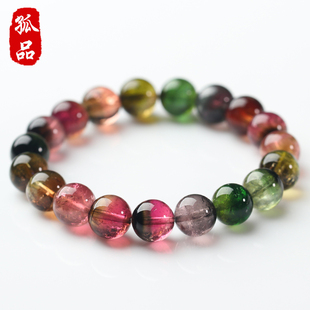 毕业级大规格老坑碧玺手链亲宝水晶手串女款 千虹凝渊 孤品