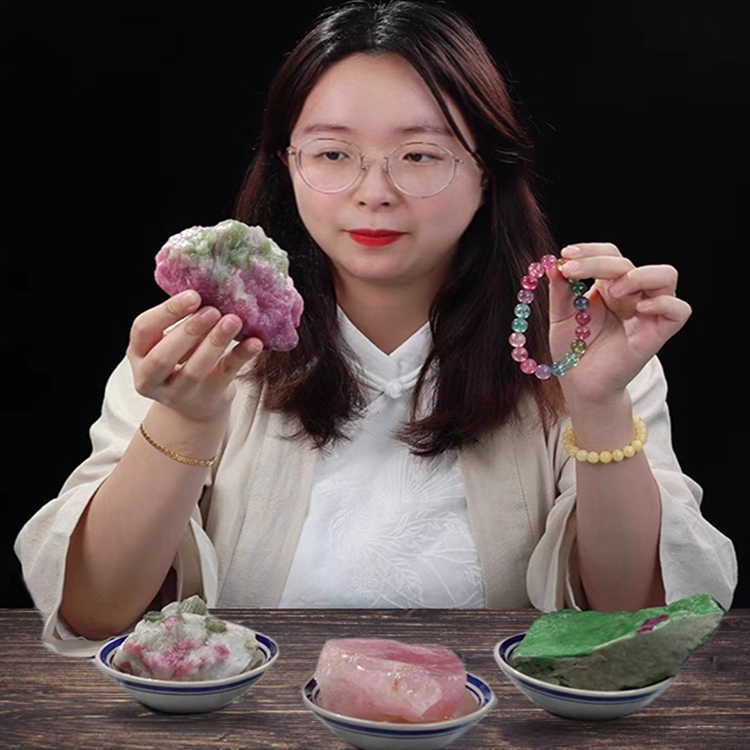 亲宝水晶老料舒俱来南红玛瑙手链