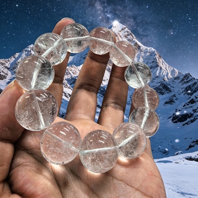 亲宝水晶印度喜马拉雅水晶手串