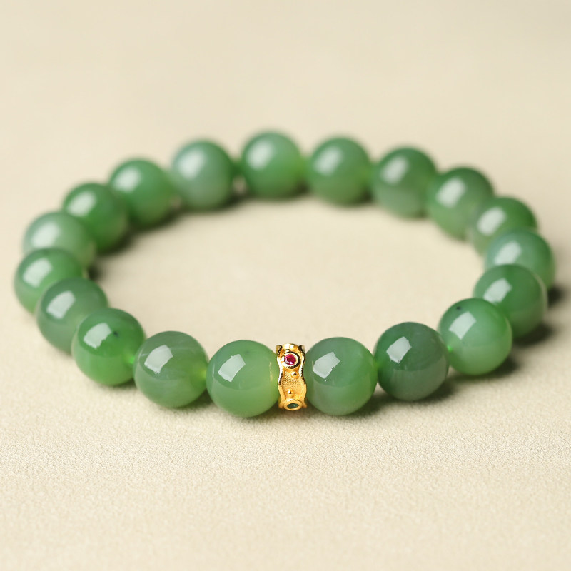 【20年老仓年终捡真漏】老料俄料猫眼和田碧玉手链破执价结缘直播