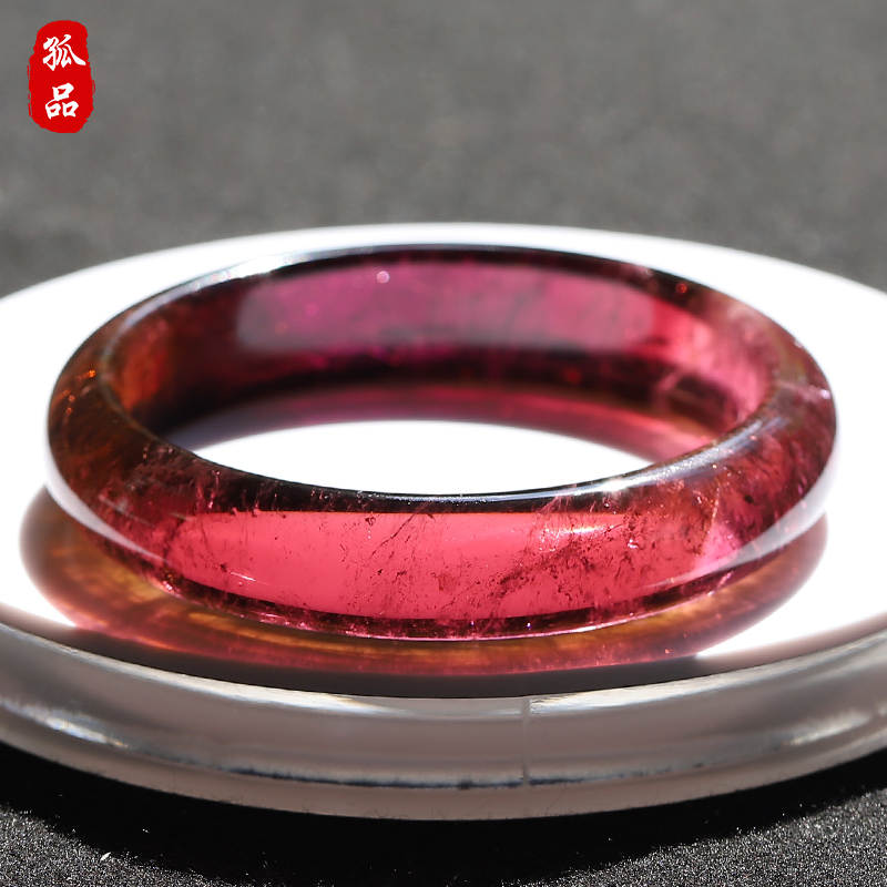 老坑料西瓜碧玺手镯饰品