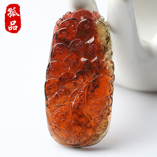 亲宝水晶冰种老坑西瓜碧玺吊坠