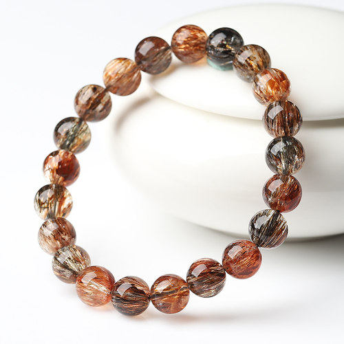 冰种顺发黑金超七手链