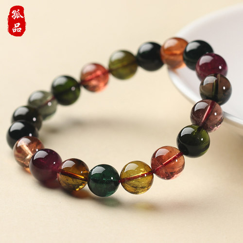 收藏级老坑碧玺手链手串