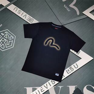 福神短袖男士 潮牌2026新款小海鸥印花纯棉圆领百搭运动休闲T恤女