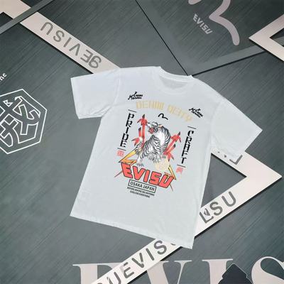 福神2026新款纯棉老虎字母T恤男