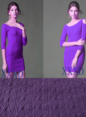 XXXD特供意产进口提花高弹针织布料面料服装时装手工DIY布料面料