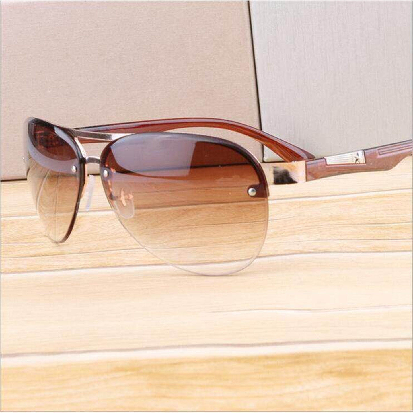 帅气圆形太阳眼镜骑行开