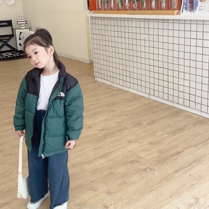 儿童羽绒服加厚面包服短款立领