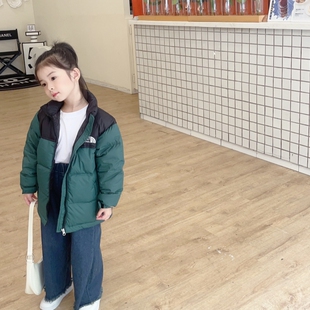 儿童羽绒服男童女童加厚冬装宝宝短款立领户外宝宝中大童面包服潮