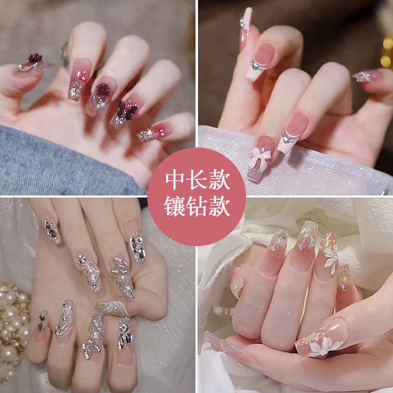 热销1000+美甲穿戴甲假指甲贴片