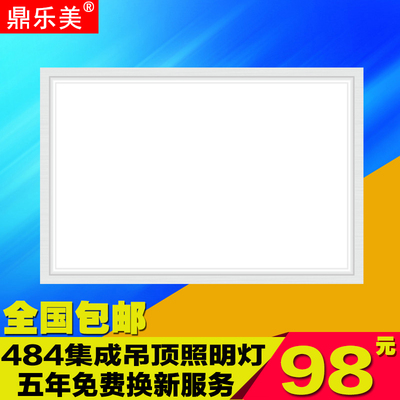 300*484集成吊顶灯LED平板灯48.4超亮厨卫LED照明灯 德来宝兰通用