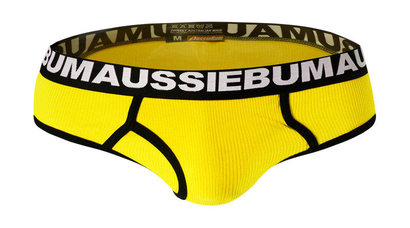 AUSSIEBUM男士三角内裤螺纹款彩色大囊袋舒适低腰透气性感包邮