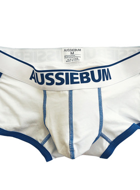 澳洲AUSSIEBUM棉质男士平角内裤运动舒适透气U凸设计
