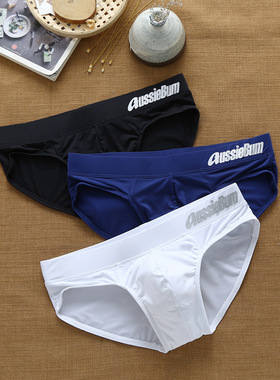 aussiebum基础款低腰三角裤牛奶丝弹力立体沙滩性感舒适内裤