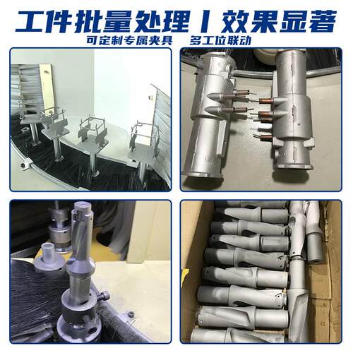 位全动盘转台式喷砂机烤酒盘压转铸自五金圆柱多工喷沙机BES1002