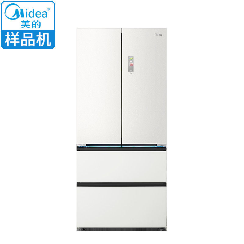 Midea/美的 BCD-520WUFGPZM(E)法式门零嵌微晶一周鲜霜影白冰箱