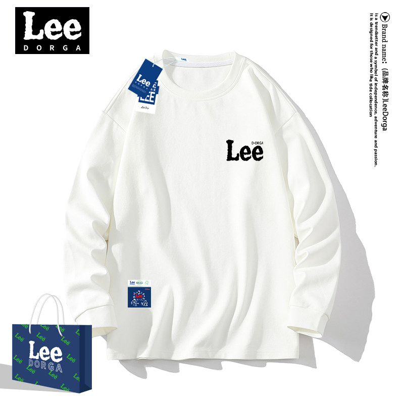 Lee Dorga Long sleeve T-shirt man Easy T-shirt Autumn and winter Plush thickening Base coat men's wear clothes whitein the Men's clothing, T-shirt  category - from Buy2taobao.com to provide professional Taobao agent buy service