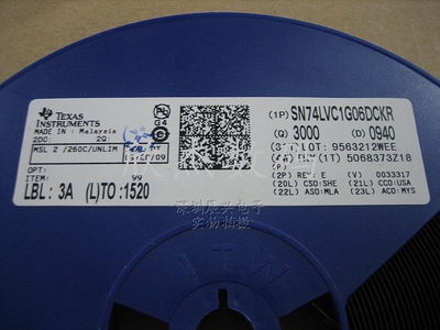 SN74LVC1G06DCKR 单路反相缓冲器/驱动器 SC70-5　全新原装