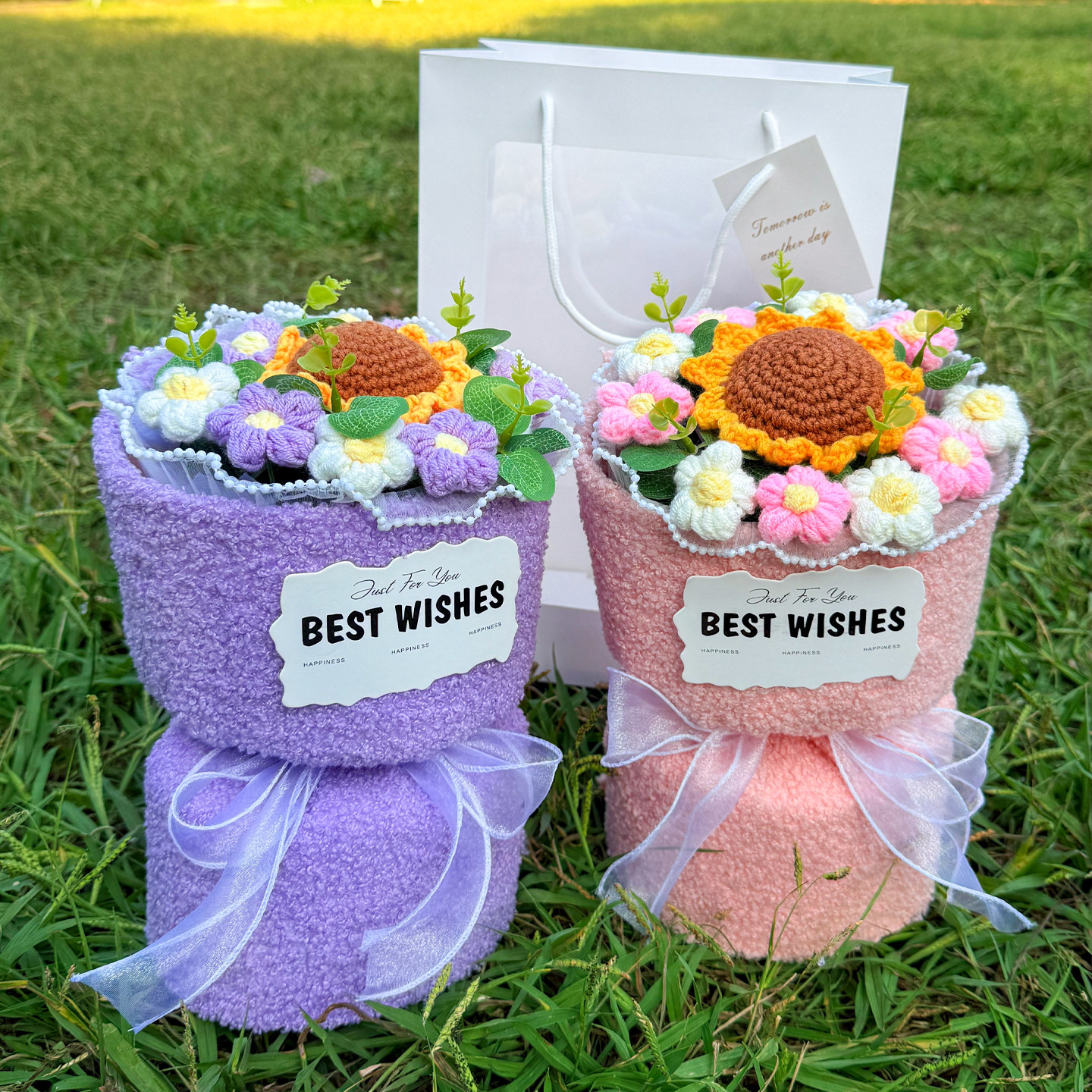 小香风创意针织仿真毛线向日葵泡芙花束生日礼物惊喜仪式感送女生,节庆用品/礼品,创意礼盒/礼品套组,淘宝优惠券,粉丝福利购,淘宝优惠卷