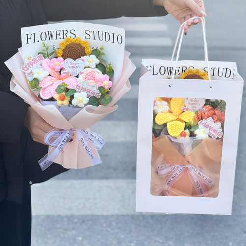 三八女神节针织花束送员工礼品