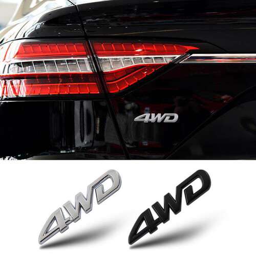 四驱4WD金属车标后尾标改装贴