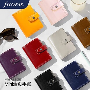 英国filofax malden A8 M5手帐本迷你可爱笔记本真皮随身便携记事本活页本日记日程本送女朋友礼物网红INS风