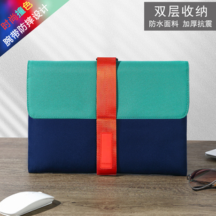 pro13.6寸内胆包air13.3保护套华为14寸防震 CASECOOL原创拼色腕带笔记本电脑包适用于华为苹果华硕macbook