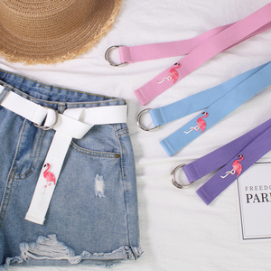 火烈鸟女士帆布腰带