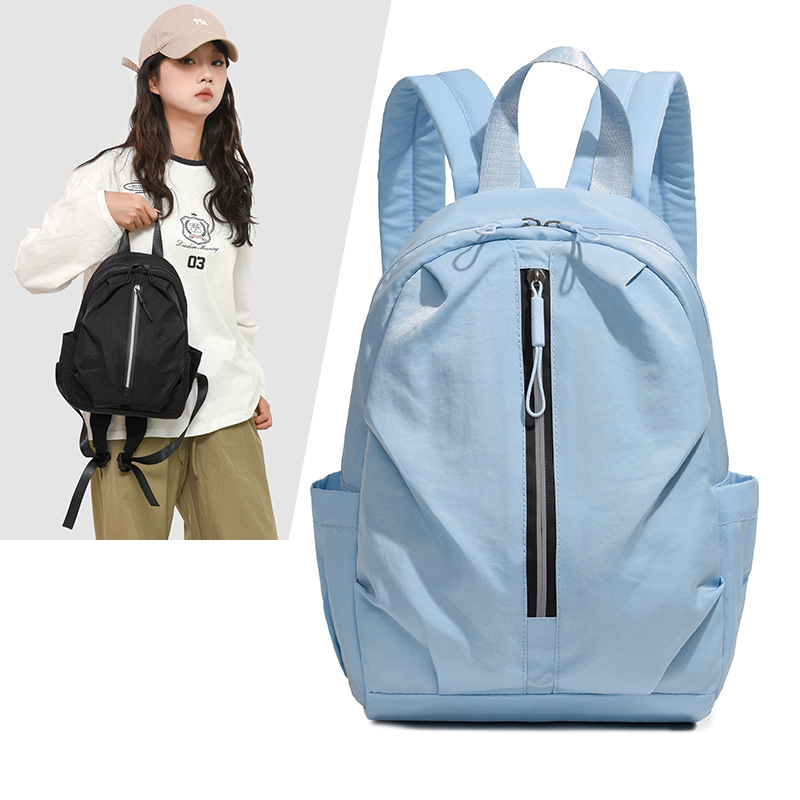 韩版简约2024新品大容量电脑包牛津布书包潮商务多用旅行双肩包