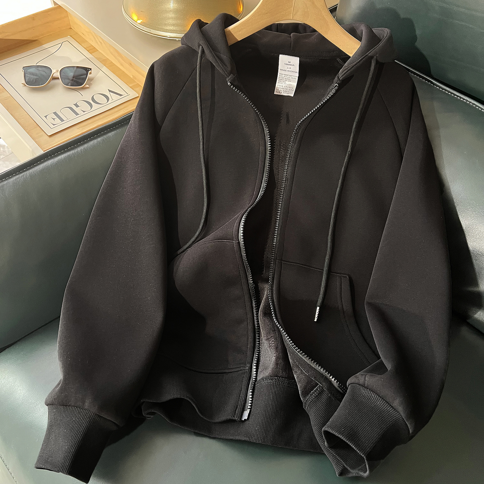 加厚加绒宽松棉韩版时尚外套女