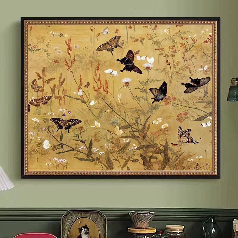 【加厚绣布】新款十字绣卧室儿童房百蝶图26色满绣无勾边