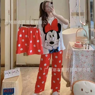 East卡通外贸家居服 Pajamas Middle the 睡衣女三件套3 sets