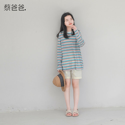 女童防晒衫夏季长袖轻薄冰爽t恤